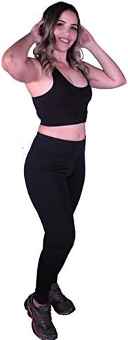 Conjunto Fitness Academia Feminino Calça Legging e Top Sem Bojo
