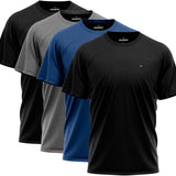 Kit 4 Camisas Dry-fit Sandrini Masculina Academia Treino Uv