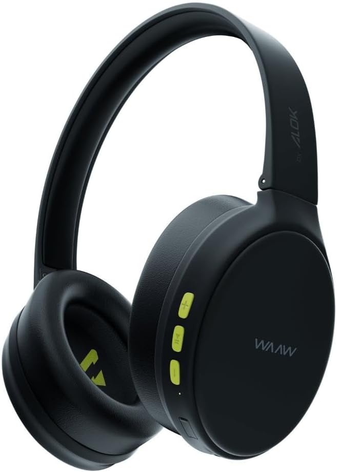 WAAW by ALOK Fone de Ouvido Headphone SENSE 200HB Bluetooth, Até 25h de Autonomia, Microfone, Conexão Multipontos