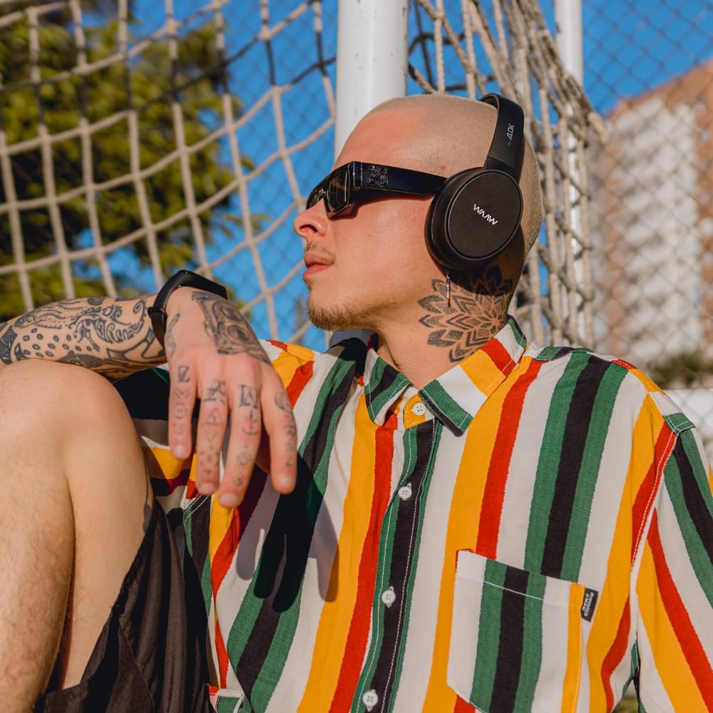 WAAW by ALOK Fone de Ouvido Headphone SENSE 200HB Bluetooth, Até 25h de Autonomia, Microfone, Conexão Multipontos