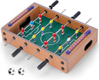 Pebolim, Mesa de Pebolim, Toto, Pebolim Jogo de Futebol de Mesa Portátil Completo 8 Jogadores, 35x23x7cm, com 2 Bolas de Futebol, Jogos de Para Lazer