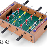 Pebolim, Mesa de Pebolim, Toto, Pebolim Jogo de Futebol de Mesa Portátil Completo 8 Jogadores, 35x23x7cm, com 2 Bolas de Futebol, Jogos de Para Lazer