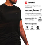 Kit 4 Camisas Dry-fit Sandrini Masculina Academia Treino Uv