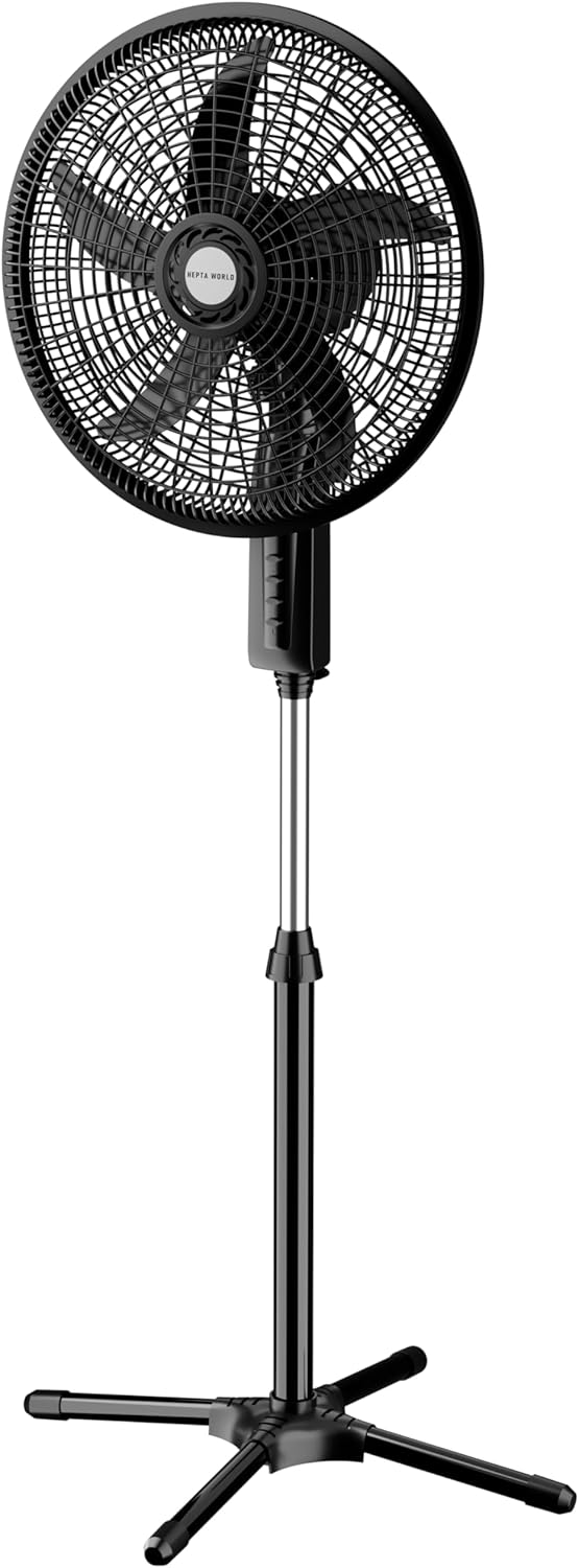 Ventilador de Coluna, Resfriamento, Silencioso, Design Slim para Casa Escritório (Preto, 110V, FS101)